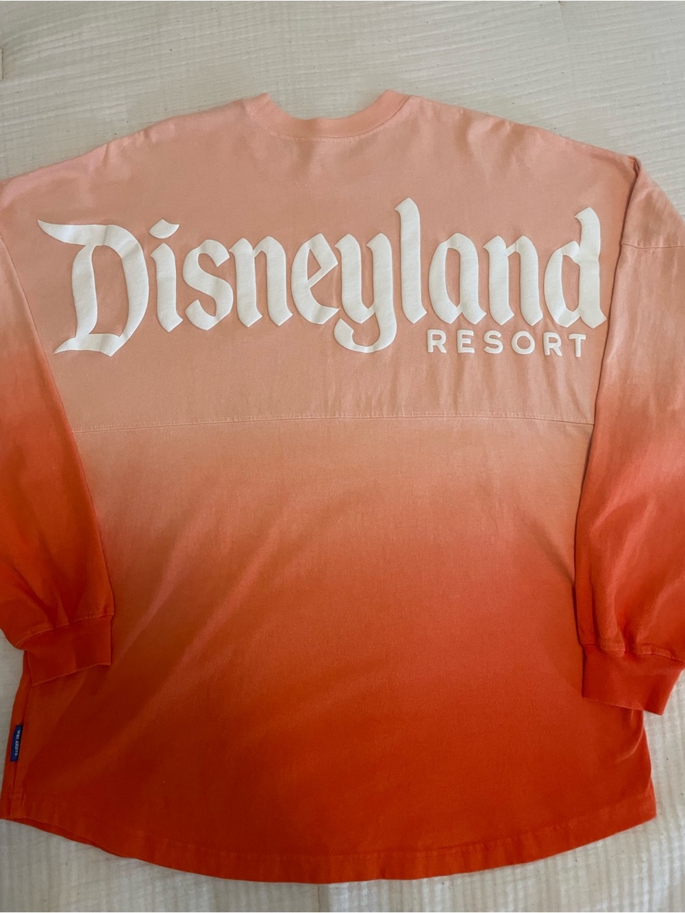 Disneyland Spirit Jersey Long Sleeve Ombré Peach/Orange